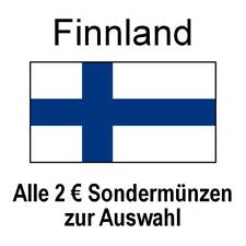 Finnland - alle 2 Euro Sondermünzen Gedenkmünzen - alle Jahre - bankfrisch unc.
