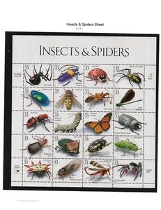 1999 Sc3351 A-T Insects and Spiders Pane of 20 MNH - Picture 1 of 1