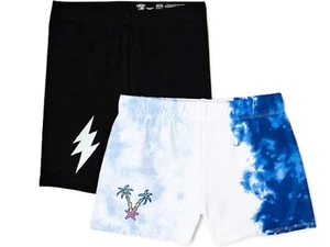 We Wear Cute Bike Shorts and Tie-Dye Big Girls Shorts 2-pk - NWT - Picture 1 of 9