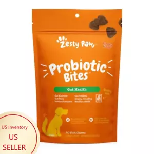 【US】Zesty Paws Probiotic Bites for Dog Pumpkin Flavor - 60ct - Picture 1 of 7