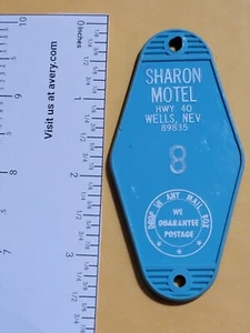 Portachiavi vintage Sharon Motel Wells, Nevada #8 - Foto 1 di 3
