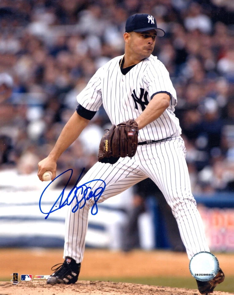 Javier Vazquez NY Yankees Hand Signed Autograph 8x10 Baseball Photo - Image 1 of 1