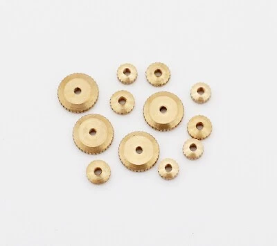 Hermle Clock Hand Nut Assortment 12 Pieces Brass Grandfather Wall Mantel