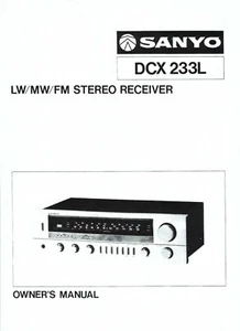 Sanyo Bedienungsanleitung user manual für DCX 233 L english Copy - Picture 1 of 1
