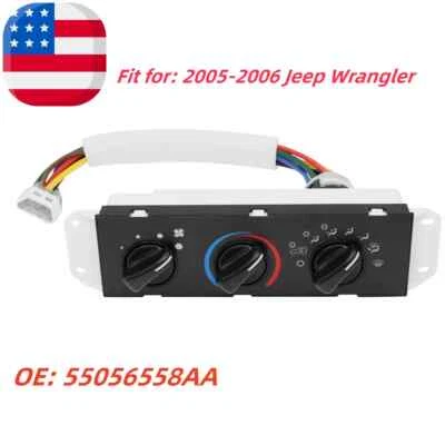 Heater Climate Control AC Panel For 2005-2006 Jeep Wrangler TJ 55056558AA - Image 1 of 4