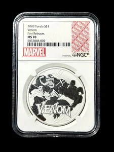 2020 Tuvalu Venom NGC MS70 First Releases w/ Marvel Label - Picture 1 of 2