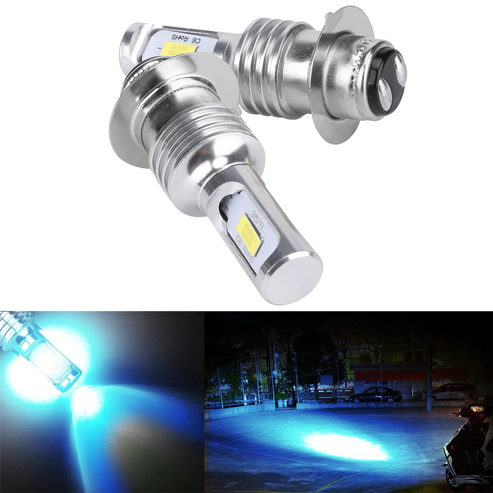 Faro LED H6 2 bombillas luz 8000K para Yamaha YFZ450R Rhino 700 Raptor YFM660 Foto 1 de 4