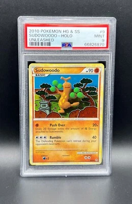 Pokemon PSA 9 MINT Sudowoodo 9/95 Unleashed Holofoil 2010 S#6870 - Image 1 of 2
