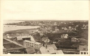 iceland, HAFNARFJÖRÐUR, Panorama (1920s) Postcard - Picture 1 of 2