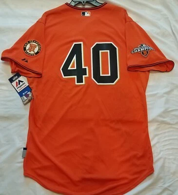 Auténtica camiseta Majestic 56 3X Madison Bumgarner Cool Base de los Gigantes de San Francisco Foto 1 de 4