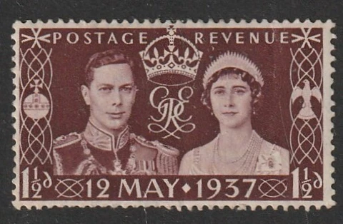 GB 1937 George VI Coronation 1½d SG 461 MNH Cover