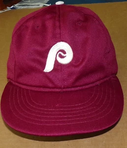 VINTAGE Philadelphia Phillies Lightweight Snapback Hat MLB SIZE MEDIUM - Picture 1 of 14