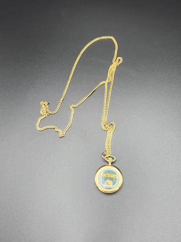 Vintage, Green Bay Packers, Watch Necklace, NFL P  1997, Gold tone, Nice Cover