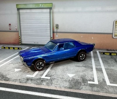 Hot Wheels Redline 1968 Custom Cougar Blue Hong Kong Version - Image 1 of 4