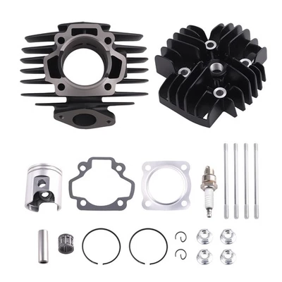 Cylindre Piston Complet For Yamaha PW50 QT50 avec Joints Bougies 1979-2009 - Photo 1/4