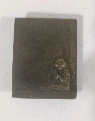 Hebilla de cinturón Bergamota Bronce Niño Art Nouveau Vintage #K-48  Foto 1 de 4