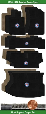Conjunto de tapete personalizado Ultimat para Pontiac Trans Sport 90-98 com logotipo (5 peças) #X5S - Imagem 1 de 4