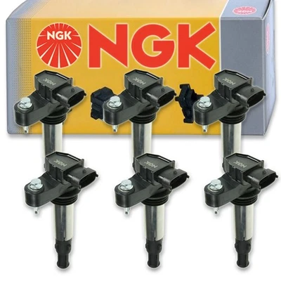 6 pcs NGK Ignition Coil for 2005-2008 Buick Allure 3.6L V6 - Spark Plug Tune fj - Image 1 of 4