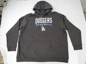 New Los Angeles Dodgers Baseball Mens Size 5XL-Tall 5XLarge-Tall Gray Hoodie - Picture 1 of 3