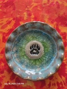 Handgefertigte Bonboniere/Aschenbecher aus Glas - Bild 1 von 6