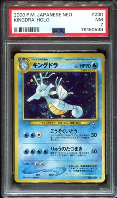 Kingdra No 230 Holo Rare PSA 7 Neo Genesis Pokemon Card - Image 1 of 2
