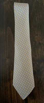 Corbata Hermes Paris 100% seda - azul claro en excelente estado Foto 1 de 4