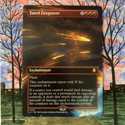 Fated Firepower MTG Borderless NM Near Mint Non Foil Fast Shipping - Image 1 of 2