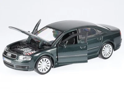 Audi A8 D3 scuro verde metallic 2004 modello di auto 31971 Maisto 1:26 - Immagine 1 di 4