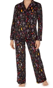 Juego de pijama Secret Treasures cuello muesca mujer árboles talla M (8-10) nuevo con etiquetas B6 - Imagen 1 de 2