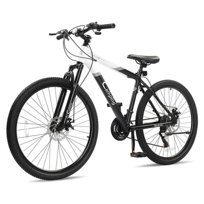 27.5-Inch Mountain Bike 21 Speed w/Fat Tire and Dual Disc Brakes Steel Frame - Image 1 of 4