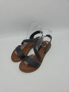 Seasalt Women's Sandals Leather Slip-on - Size UK 3 EU 36 Navy Blue Strappy - Picture 1 of 9