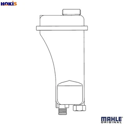 EXPANSION TANK COOLANT CRT 51 000S FOR BMW 3/E9/Z/E6/Roadster/7/E8/Convertible - Image 1 of 4