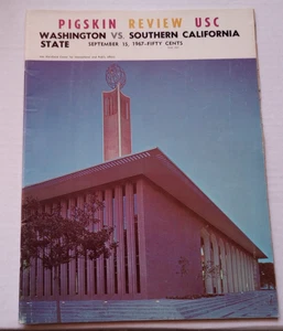 College Football Game Program September 17 1967 USC Trojans Vs Washington State - Picture 1 of 13