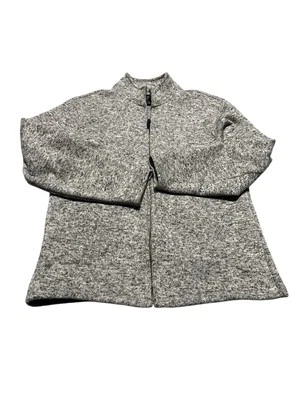 Dockers Men Gray Long Sleeve Full Zip Fleece Outdoor Sweatshirt Size Large - Image 1 of 4