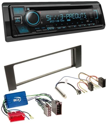 Kenwood Bluetooth USB CD MP3 DAB Autoradio für Audi A4 B6 00-04 Aktivsystem Mini - Bild 1 von 4