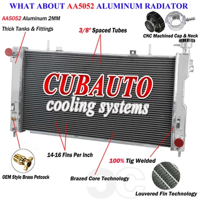 Aluminum Radiator For 2001-2004 Dodge Grand Caravan Chrysler Town & Country 3.3L — 第 1/4 张图片