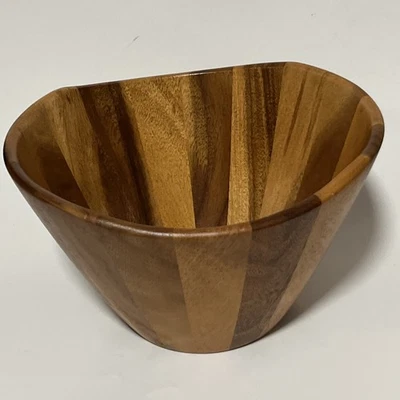 Tazón para servir Lipper International Acacia Wave - grande 7" de altura x 12" de diámetro Foto 1 de 4