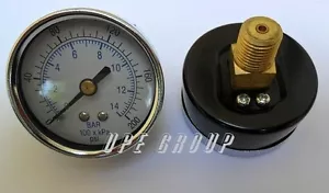 100 Pack Air Pressure Gauge 2" Face 200 psi Back mount 1/4" npt water oil gas - Picture 1 of 1