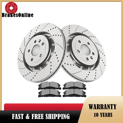 Pastillas de rotores de freno delanteros aptas para frenos utilitarios Ford Police Interceptor sedán Foto 1 de 4