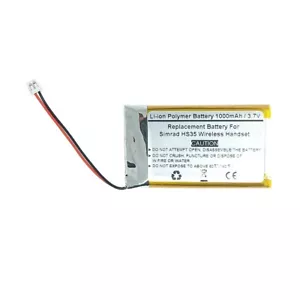 1000mAh 3.7V Replacement Battery For Simrad HS35 Wireless Handset, AEC603048 - Picture 1 of 2