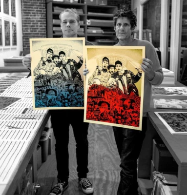 NEW Obey Giant Beastie Boys Stand Together SIGNED & Numbered SET OF 2  146/250 - Image 1 of 4