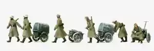 Preiser 16592 - Infantería Alemana 1939-1945 Riflemen/Carts Invierno (6) Kit -T - Imagen 1 de 7