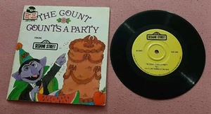 The Count Counts A Party 7" 33 1/3 book and record Sesame Street BR 00007 vg - Picture 1 of 3