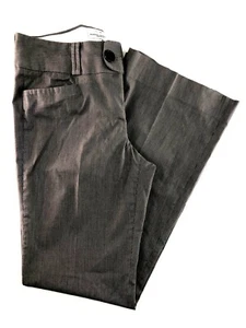 Banana Republic Martin Fit Flare Leg Green Pinstripe Pants 10L 30x30" - Picture 1 of 6