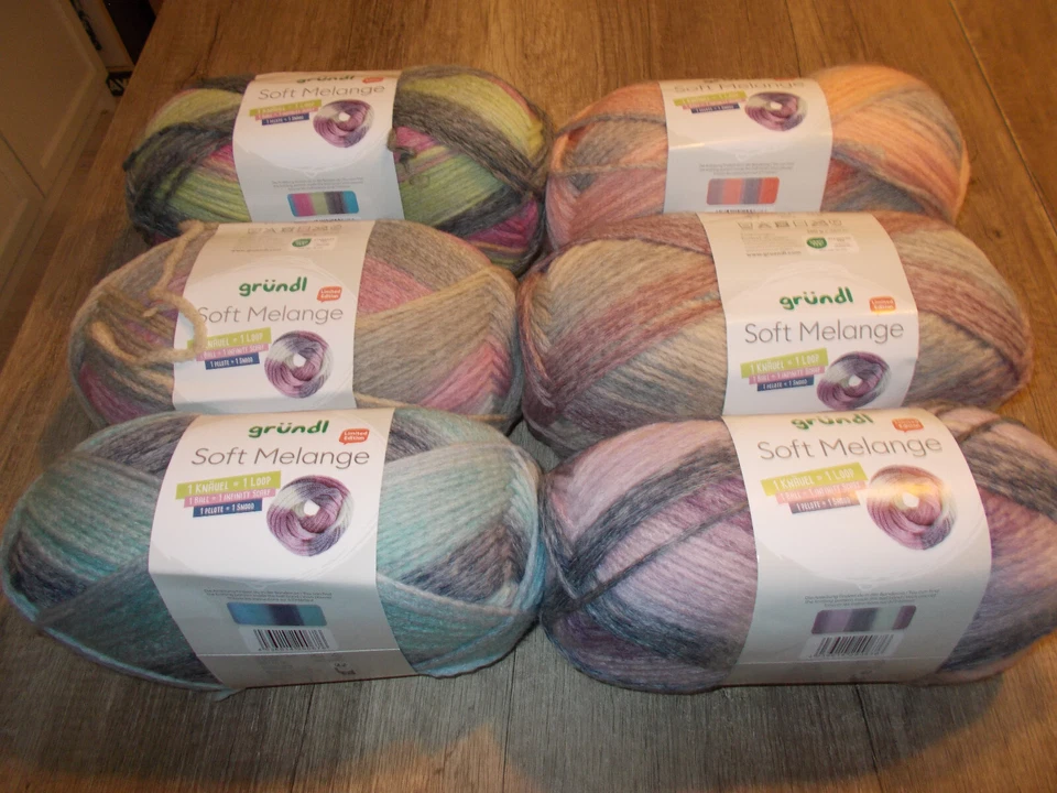 Gründl Soft Melange 250g - 1 Knäuel=1 Loop - Loop Winterwolle Stricken Wolle Neu - Bild 1 von 1