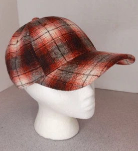 American Eagle flannel winter hat Red Plaid Hat insulated adjustable - Picture 1 of 6