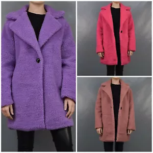 mega trendy kuschelige oversize Webpelz Jacke pink Gr. 36 - 38 - 40 - Bild 1 von 6