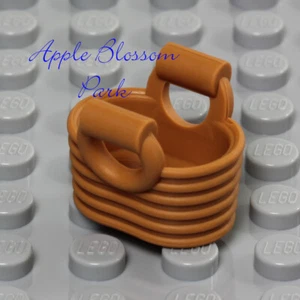 LEGO Female Minifig Light BROWN BASKET - Girl Friends Minifigure Hand Bag Purse - Picture 1 of 3