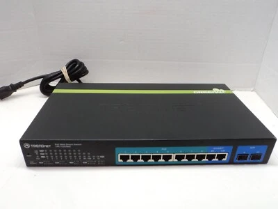 TRENDnet 10-Port PoE Web Smart Switch TPE-1020WS 2x Gigabit, 2x SFP - Image 1 of 2
