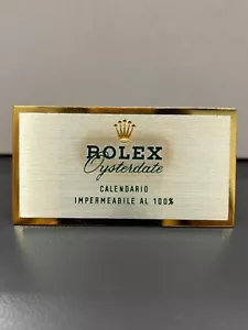 Rolex Original Display Oysterdate 7,5x4 cm - Rolex Plakette - Bild 1 von 4